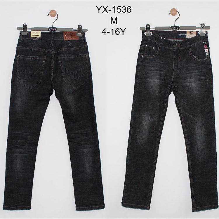 Picture of YX1536 BOYS COTTON JEANS FASHION PERFECT FIT AND STRECHABLE